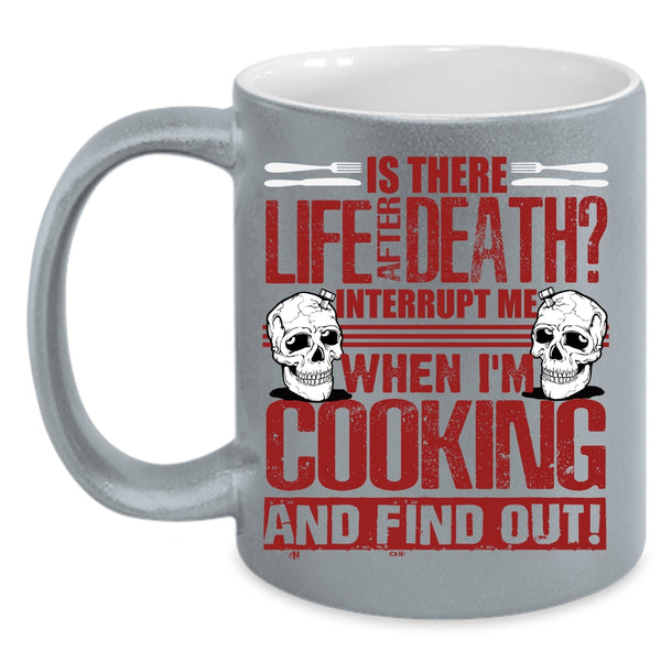 Don't Interrupt Me When I'm Cooking Coffee Mug, Funny Gift For Chefs Coffee Cup