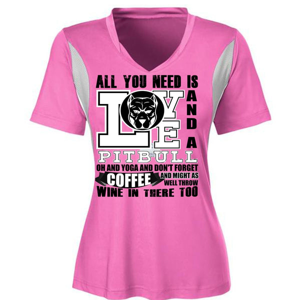 All You Need Is Love And A Pit Bull T Shirt, I Love Dog T Shirt