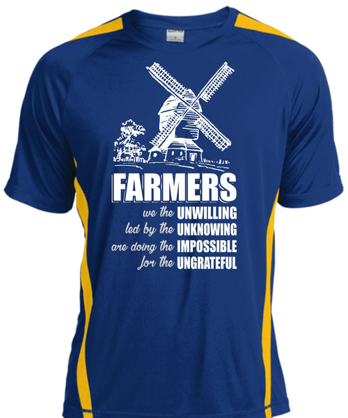 Farmers We The Unwilling T Shirt, Being A Farmer T Shirt, Cool Shirt