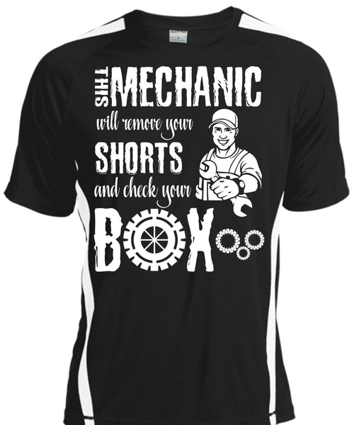 A black t-shirt with the shopify logo