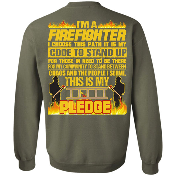Code To Stand Up T Shirt, I Love Firefighter Sweatshirt