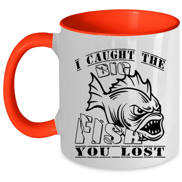 Awesome Fisher Coffee Mug, I Caught The Big Fish Accent Mug