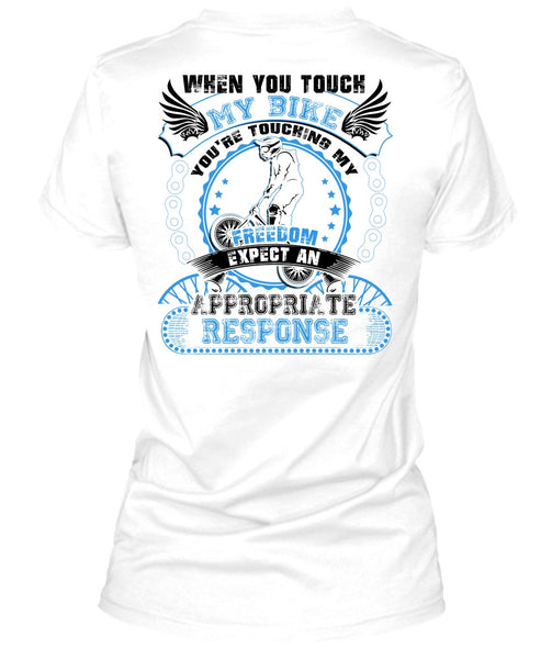 You Touch My Bike T Shirt, I Love Biker T Shirt