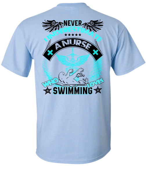 Nurse Who Loves Swimming T Shirt, I Love Swimming T Shirt