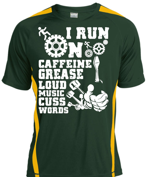 I Run On Caffeine T Shirt, Being A Mechanic T Shirt, Cool Shirt