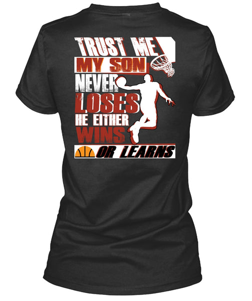 A black t-shirt with the shopify logo