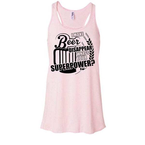 I Make Beer Disapear T Shirt, Coolest Beer Drinker Tank Top