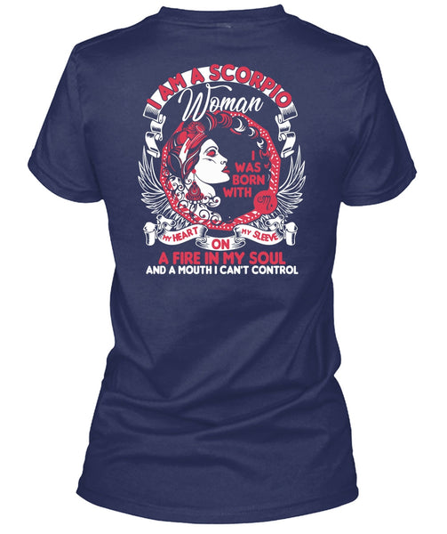 I Am A Scorpio Woman T Shirt, Fire In My Soul T Shirt