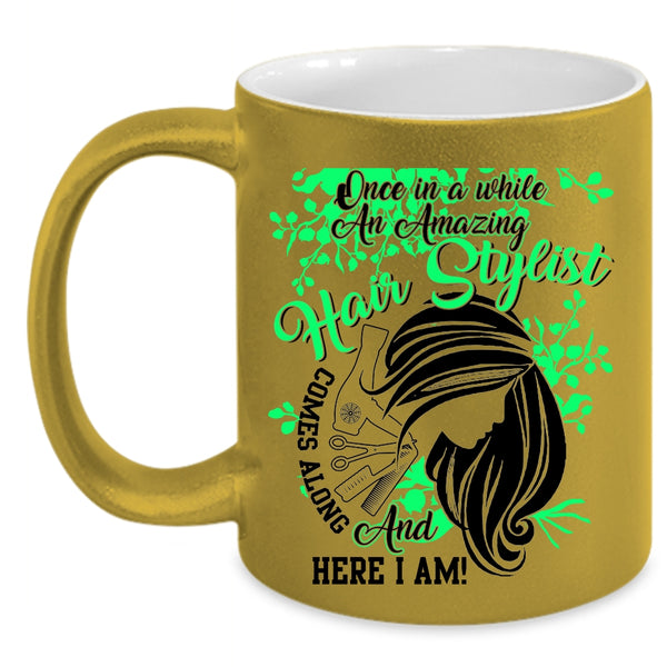 Cute Gift For Hairstylist Coffee Mug, Amazing Hair Stylist Accent Mug
