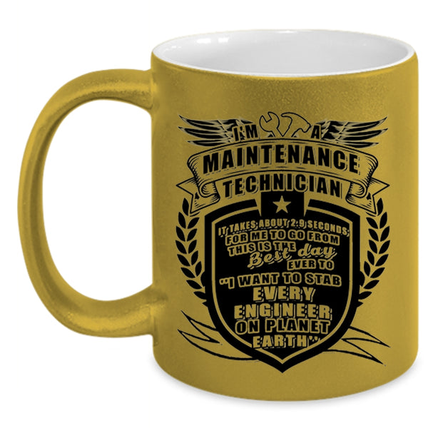Funny Maintenance Technician Coffee Mug, I'm A Maintenance Technician Accent Mug