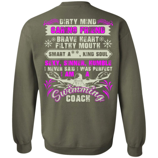 Dirty Mind Caring Friend T Shirt, I Love Swimming Sweatshirt