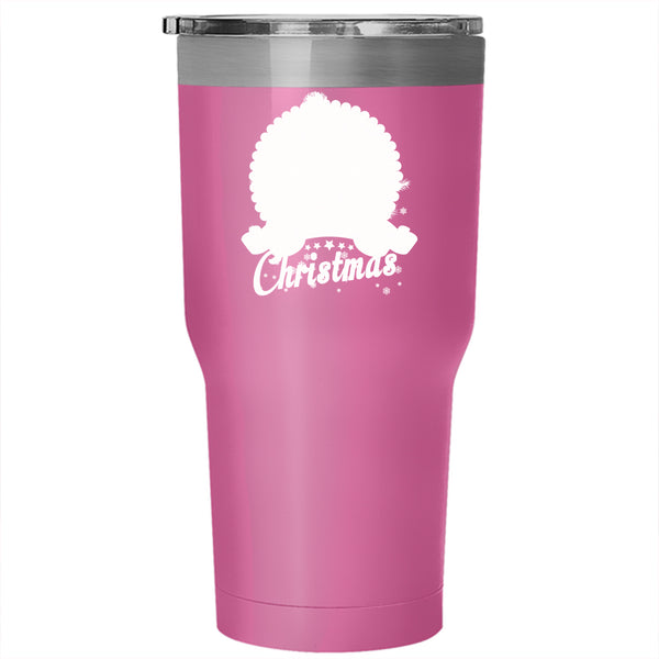 Pugly Christmas Tumbler 30 oz Stainless Steel, Cute Christmas Travel Mug