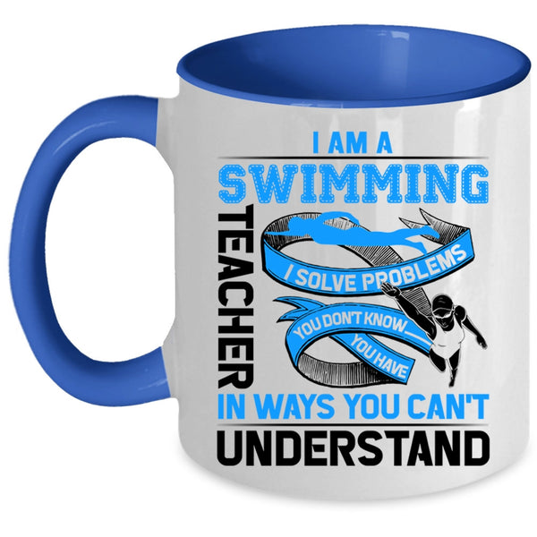 Awesome Swimming Teacher Coffee Mug, I Am A Swimming Teacher Accent Mug