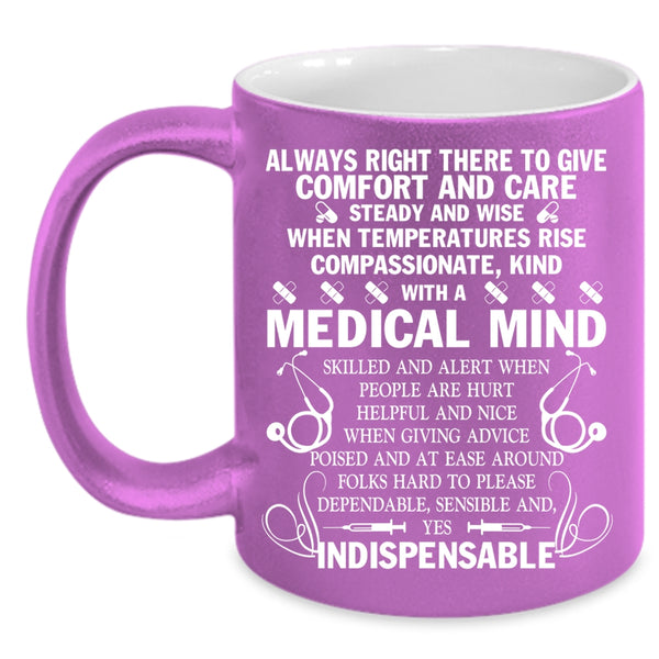 Kind With A Medical Mind Skilled Coffee Mug, Cool Nurses Coffee Cup