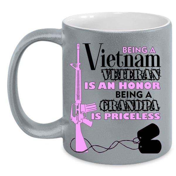 Being A Grandpa Coffee Mug, Being A Vietnam Veteran Accent Mug