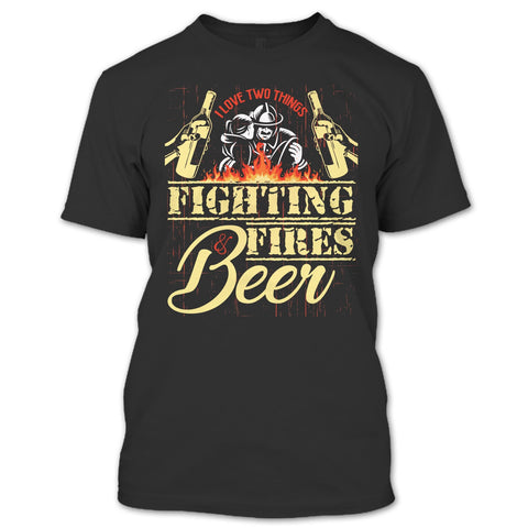 A black t-shirt with the shopify logo