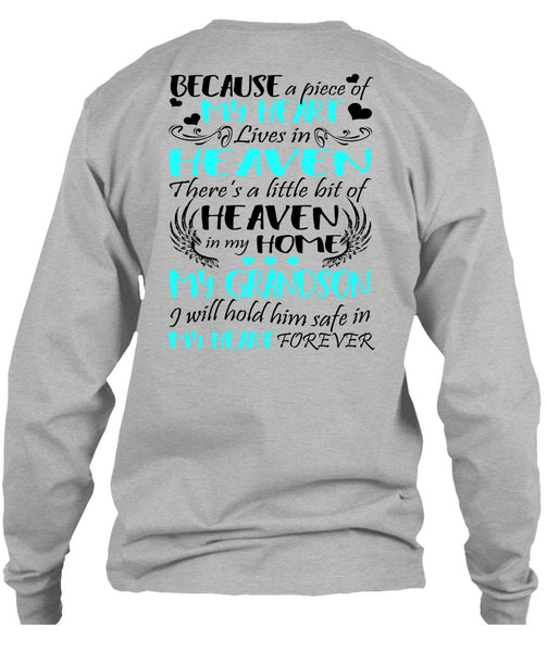 Heaven In My Home My Grandson T Shirt, I Love Grandson T Shirt