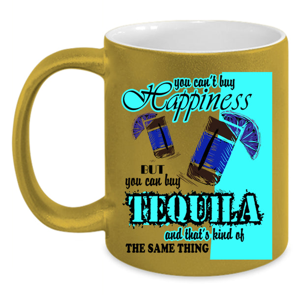 I Love Wine Coffee Mug, Tequila Make Me Happy Accent Mug