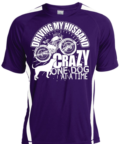 Driving My Husband Crazy One Dog T Shirt, Being A Biker T Shirt, Cool Shirt
