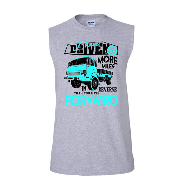 I Have Driven More Miles T Shirt, Coolest Truck Driver Tank Top (Men's Cotton Sleeveless)