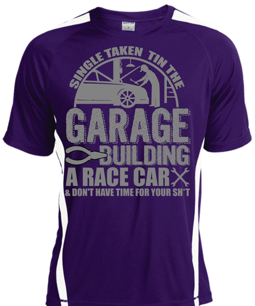 Garage Building A Race Car T Shirt, Being A Mechanic T Shirt, Cool Shirt