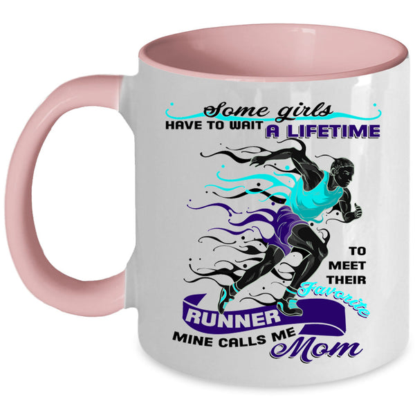 Mine Calls Me Mom Coffee Mug, Favorite Runner Accent Mug