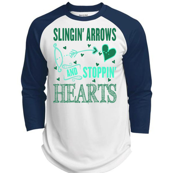 Slinging Arrows And Stopping Hearts T Shirt, Being A Husband T Shirt, Awesome T-Shirts  (Polyester Game Baseball Jersey)