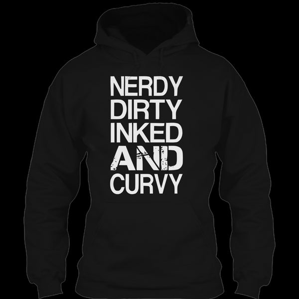 A black t-shirt with the shopify logo