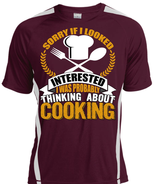 Thinking About Cooking T Shirt, Being A Chef T Shirt, Cool Shirt