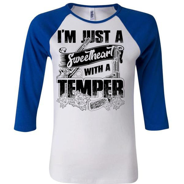 Sweetheart With A Temper T Shirt, I Love Hunting T Shirt, Awesome T-Shirts