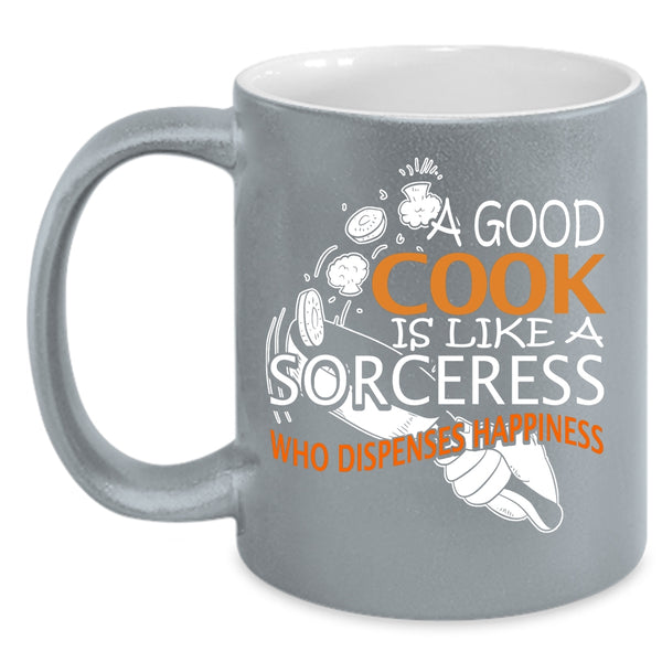 A Good Cook Is Like A Sorceress Coffee Mug, I Love Cooking Coffee Cup