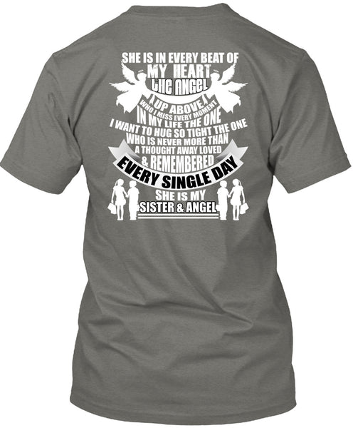 She Is My Sister And Angel T Shirt, Beat Of My Heart T Shirt