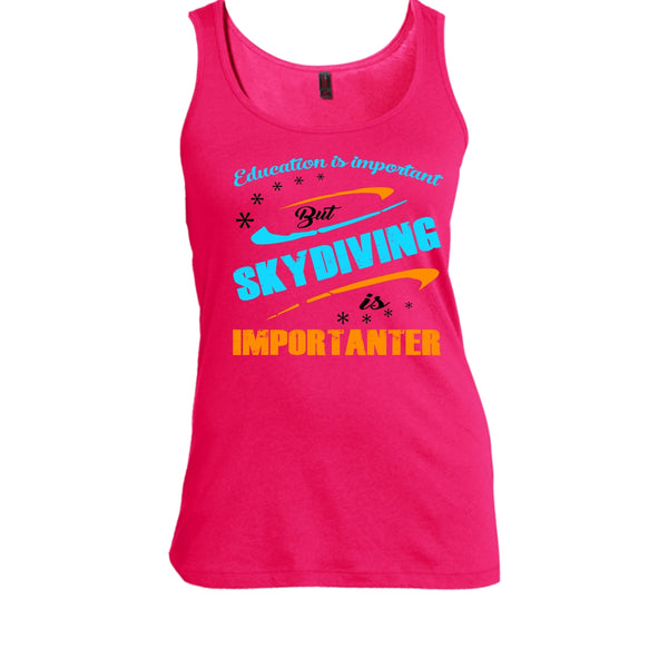 Education Is Importan But Skydiving Is Importaner Shirt, Cool Skydiver Shirt