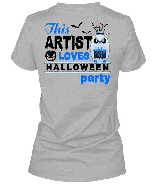 This Artist Loves Halloween Party T Shirt, Wait For Halloween T Shirt