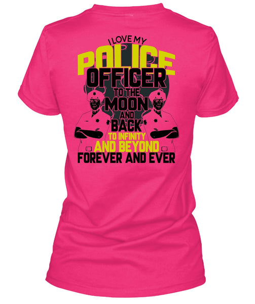 I Love My Police Officer T Shirt, I Love Police T Shirt