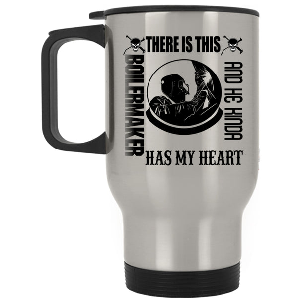 Cute Boilermaker Travel Mug, This Boilermaker Kinda Has My Heart Mug