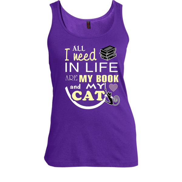 All I Need In My Life Are Book And Cat Shirt, Cool Cat Shirt