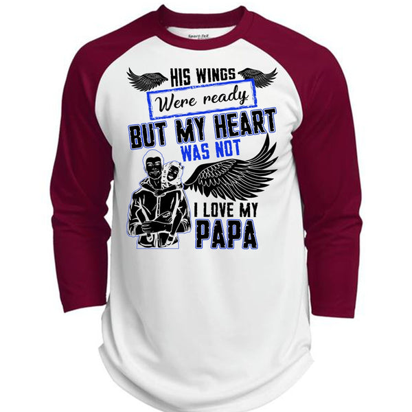 I Love My Papa T Shirt, Being A Daddy T Shirt, Awesome T-Shirts  (Polyester Game Baseball Jersey)