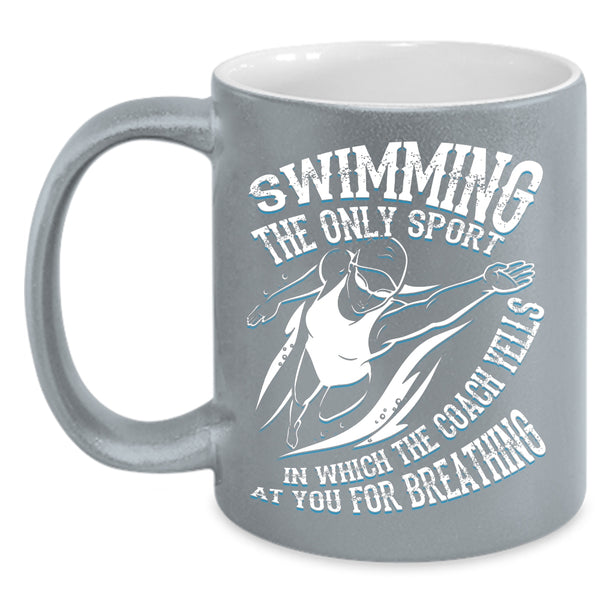 Swimming Coffee Mug, Awesome Gift For Swimmer Coffee Cup