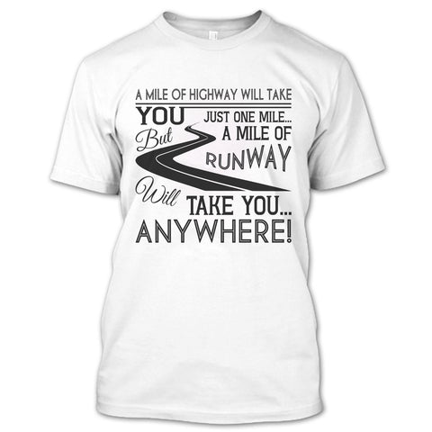 A black t-shirt with the shopify logo