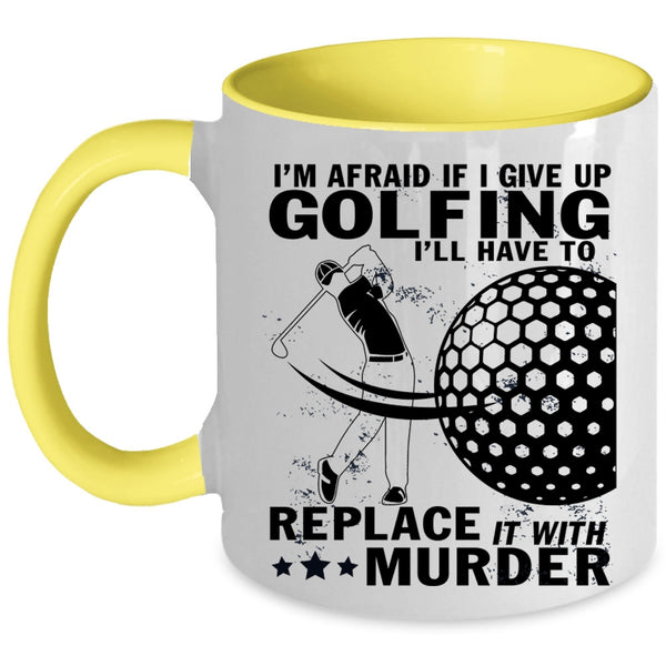 Cool Gift For Golfer Coffee Mug, I Love Golfing Accent Mug