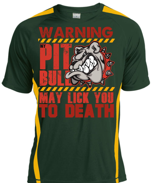 Warning My Pit Bull T Shirt, I Love Pit Bull T Shirt, Cool Shirt