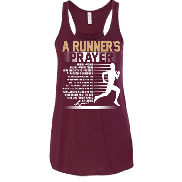 A Runner's Prayer T Shirt, Run By Myside Tank Top