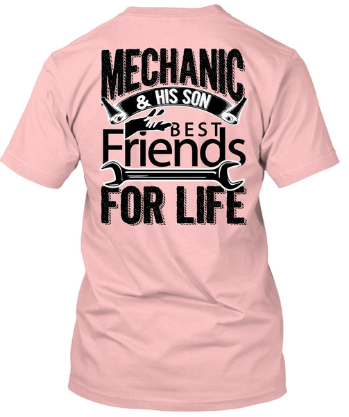 Mechanic And His Son Best Friends For Life T Shirt, I Love Mechanic T Shirt