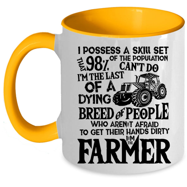 Funny Gift For Farmer Coffee Mug, I'm The Farmer Accent Mug