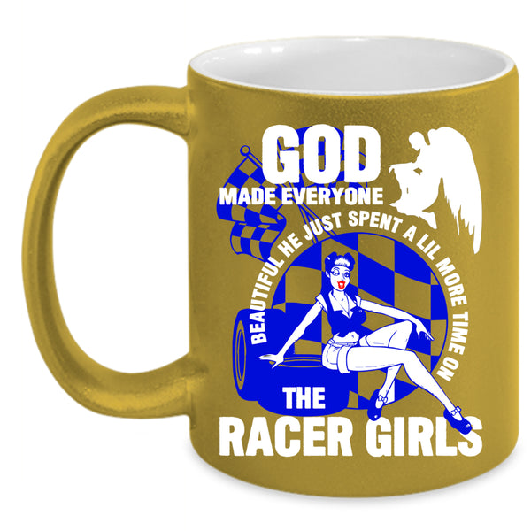 The Racer Girls Coffee Mug, Cool Gift For Racer Girls Coffee Cup