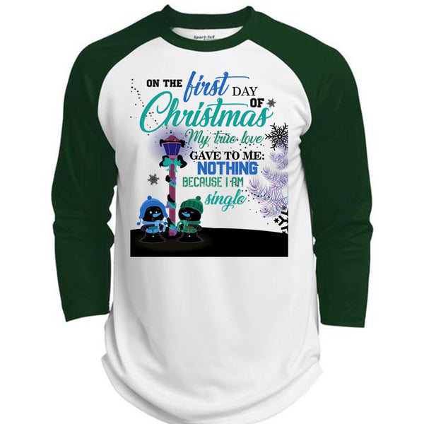 On The First Day Of Christmas T Shirt, This Girl Loves Christmas T Shirt, Awesome T-Shirts  (Polyester Game Baseball Jersey)