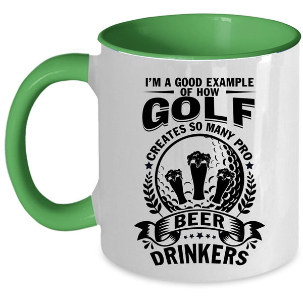 Pro Beer Drinkers Coffee Mug, Golf Accent Mug