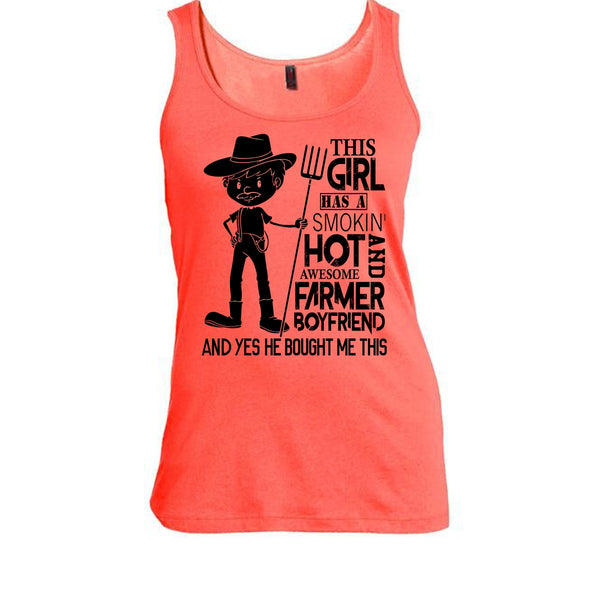 Awesome Farmer Boyfriend T Shirt, Gift Farmer T Shirt, Awesome t-shirts