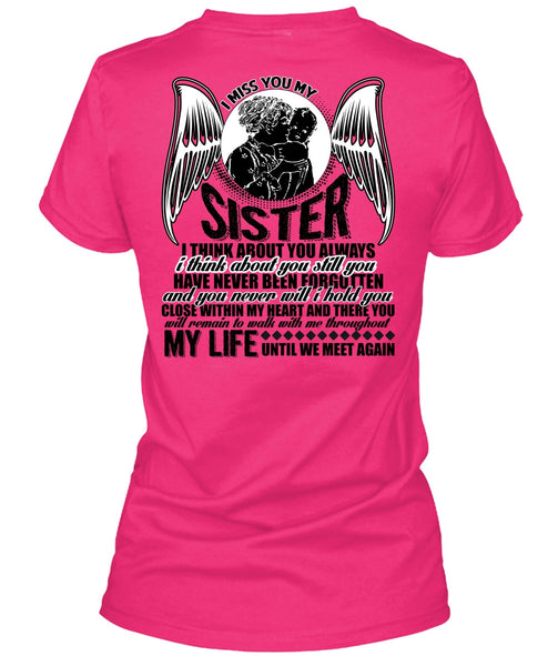 I Miss You My Sister T Shirt, I Love Sister T Shirt